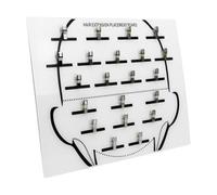 Hair Extension Organizer - Display Plate with Secure Clip, Acrylic Separator for Wigs, Styling, Home Setup or Professional Salon, Convenient Tool for Neat Hair Arrangement