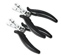 Hair Extension Pliers 6mm Groove Flat | Plier Clamp For Making Tip Hair Extension(E 2PCS)