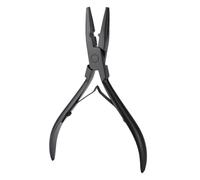Hair Extension Pliers Hair Extension Plier Weft Application Pliers Micro Link Beads Closer Plier(Black)