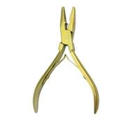 Hair Extension Pliers Hair Extension Plier Weft Application Pliers Micro Link Beads Closer Plier(Gold)