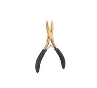 Hair Extension Pliers Hair Extension Pliers for Micro Rings Beads Closer Microlink Plier for Sewing Weft Extensions Feather Extensions(Gold)