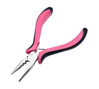 Hair Extension Pliers, Mini Pliers, Hair Extension Tools, for Micro and Nano Ring Hair Extensions, Easy Installation and Removal(Pink and Black)
