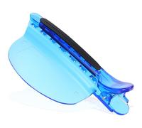 Hair Extension Sectioning Clip with Heat Resistant Sheet, Plastic Blue | Salon Highlighting and Installation Work, Non Damaging Grip, Clean Parting Lines, Thickened Sheet Included