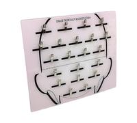 Hair Extension Shelf - Clear Acrylic Wig Display Panel | Weft Organisation Clamp with Handle, Cable Strip Holder Stand for Hair Bundles Styling Tools Salon Station Home Use