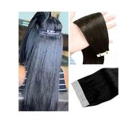 Hair Extension Tape Tape in Hair Extensions Real Human Hair 20 Pcs 14-26Inch Long Straight Brazilian Remy Hair Tape in Extensions Invisible Skin Weft for Women Wig Tape(16 inches)