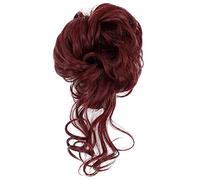 Hair Extensions 1 Pack Synthetic Bun Messy Bun with Tassel Ponytail Extensions Women Wavy Bun Elastic Bungee Hair Bands Hair Bun Hair Pieces For Women,99j