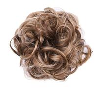 Hair Extensions 1 Pack Synthetic Donut Bun Messy Bun Hair Slices Curly Wavy Headbands Women Bun Wig Synthetic Wig Hair Extensions Hair Pieces For Women,9H19