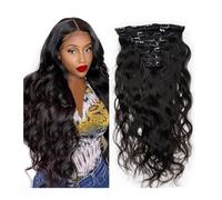 hair extensions 120G Body Wave Clip in Hair Extensions for Black Women Human Hair Double Weft Clip ins Hair Extensions Brazilian Virgin Hair Full Head 8 Pcs Per Set best tape in hair extensions(24inch