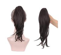 Hair Extensions 12inches Women's Mid-length Hair, Ponytail, Small Braid, Claw Clip Ponytail Extension, Long Straight Wig, Bun Hair Pieces For Women,6-12 inch