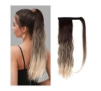Hair Extensions 16 Inch Long Wave Ponytail Lengthening Synthetic Curly Ponytail Hair Extension Wig Bun Wig Hair Bun for Women Everyday Hair Pieces For Women,B-1 PC