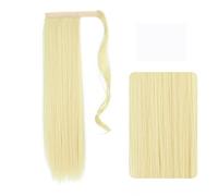 Hair Extensions 22-32 Inch Synthetic Long Straight Ponytail Headband Ponytail Wig Wrap Hair Clip Extensions Ponytail Bun for Women Hair Pieces For Women,613-32inches