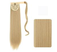 Hair Extensions 22-32 Inch Synthetic Long Straight Ponytail Headband Ponytail Wig Wrap Hair Clip Extensions Ponytail Bun for Women Hair Pieces For Women,18-22inches