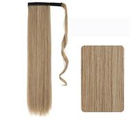 Hair Extensions 22-32 Inch Synthetic Long Straight Ponytail Headband Ponytail Wig Wrap Hair Clip Extensions Ponytail Bun for Women Hair Pieces For Women,M12-613-32inches
