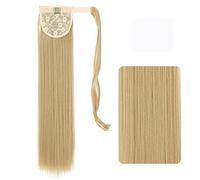 Hair Extensions 22-32 Inch Synthetic Long Straight Ponytail Headband Ponytail Wig Wrap Hair Clip Extensions Ponytail Bun for Women Hair Pieces For Women,25-32inches