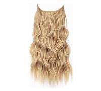 Hair Extensions 22 Inch Invisible Wire Hair Extensions Synthetic Long Wavy Hairpieces with 4 Secure Clips in Hair Extensions for Women Daily Party Use Hair Pieces(25)