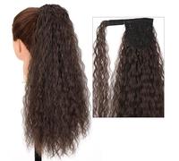 Hair Extensions 22" Long Curly Ponytail Extension Hairband Hair Clip Synthetic Puffy Ponytail Hair Extension Wrapped Bun Women's Wig Hair Pieces For Women,11-22inches