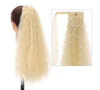 Hair Extensions 22" Long Curly Ponytail Extension Hairband Hair Clip Synthetic Puffy Ponytail Hair Extension Wrapped Bun Women's Wig Hair Pieces For Women,04-22inches