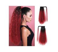 Hair Extensions 22" Long Curly Ponytail Extension Hairband Hair Clip Synthetic Puffy Ponytail Hair Extension Wrapped Bun Women's Wig Hair Pieces For Women,01-22inches