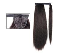 Hair Extensions 24 Inch Long Straight Afro Synthetic Wrap Around Ponytail Hair Curly Natural Hair Straight With Drawstring Hair Pieces For Women,2-24inches