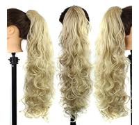 Hair Extensions 25inches Synthetic Messy Bun Long Curly Hair Big Wavy Wig Claw Clip Style Female Ponytail Hair Extension Women's Wig Hair Pieces For Women,02-65cm