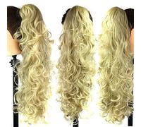Hair Extensions 25inches Synthetic Messy Bun Long Curly Hair Big Wavy Wig Claw Clip Style Female Ponytail Hair Extension Women's Wig Hair Pieces For Women,10-65cm