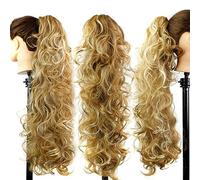 Hair Extensions 25inches Synthetic Messy Bun Long Curly Hair Big Wavy Wig Claw Clip Style Female Ponytail Hair Extension Women's Wig Hair Pieces For Women,01-65cm