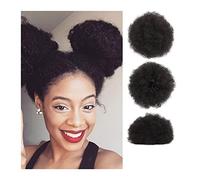 Hair Extensions Afro Puff with Drawstring Ponytail Extension Curly Bun Synthetic Short Ponytail Wig for Black Women Hair Bun Hair Pieces For Women,2#