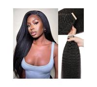 Hair Extensions Black Women's Hair Pieces 20 Pieces/50g Double Sided Invisible Hair Extension Tape(18 inch)