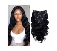 hair extensions Body Wave Clip In Hair Extensions Extensions Natural Black Color Full Head Brazilian Remy Hair Clip in Hair Extensions 8Pcs with 18 Clips 120 Gram best tape in hair extensions(18inches