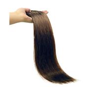 Hair Extensions Clip in Hair Extensions Straight Per Set with 18 Clips 120G Double Weft Virgin Human Natural Black Color(4,22inches)