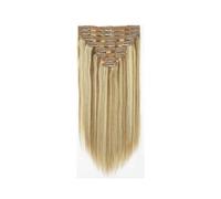 hair extensions Clip in Human Hair Extensions, 8pcs Light Blonde Highlighted Golden Blonde Hair Extensions Clip In Human Hair Remy Clip in Hair Extensions Real Human Hair Double Weft best tape in hair