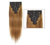 Hair Extensions Clip Ins Straight Human Hair Extensions 8pcs 10A Brazilian Virgin 16-26inch(6,16INCHES_120GSET)