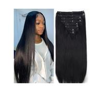 hair extensions Human Hair Clip in Hair Extensions, Natural Black Silky Straight Clip in Hair Extensions 10-26 Inch Brazilian Remy Hair Clip in Extensions 8Pcs 120G best tape in hair extensions(22inch