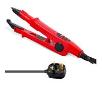 Hair Extensions Iron,Professional Electrothermal Hair Extension Tools,Heat Connector Wand for Application and Removal of U/I/T/Flat TIP Hair, 80℃-200℃ Temperature Adjust(Red)