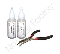 Hair Extensions Keratin/Silicon Bond Glue Removing Kit/Pliers