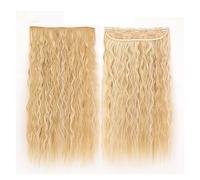 Hair Extensions Long Synthetic Water Wavy Clip In Hair Extensions, Thick Long Loose Waves Hair Extensions Invisible Lace Weft Natural Soft Hairpieces for Women Hair Pieces(22H613,22inches(55cm))