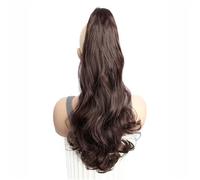 Hair Extensions Ponytail Extension Claw Clip Wavy 20" Long Synthetic Pony Tail for Adults Women Curly Ponytails Fluffy Clips in Hairpieces Daily Use Hair Extension for Daily Use(2M33)