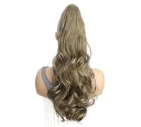 Hair Extensions Ponytail Extension Claw Clip Wavy 20" Long Synthetic Pony Tail for Adults Women Curly Ponytails Fluffy Clips in Hairpieces Daily Use Hair Extension for Daily Use(18)
