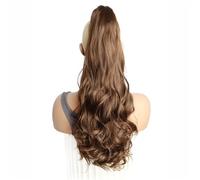 Hair Extensions Ponytail Extension Claw Clip Wavy 20" Long Synthetic Pony Tail for Adults Women Curly Ponytails Fluffy Clips in Hairpieces Daily Use for Daily Use(8)