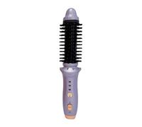 Hair Extensions, Real Hair Clip, Black, Wireless, Curling Brush for Women, Styling Comb with Curler Brush and Long Tourmaline Ceramic Cylinder, Curling Brush for Travel, Real Hair (Purple, One Size)