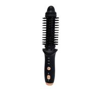 Hair Extensions, Real Hair Clip, Black, Wireless, Curling Brush for Women, Styling Comb with Curler Brush and Long Tourmaline Ceramic Cylinder, Curling Brush for Travel, Real Hair (Black, One Size)