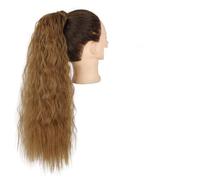 Hair Extensions Set Of 1 Synthetic Messy Bun Curly Wavy Wig Wraparound Ponytail Extensions Bun Hair Accessories for Women Hair Pieces For Women,Q19-6-22in(55cm)