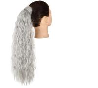 Hair Extensions Set Of 1 Synthetic Messy Bun Curly Wavy Wig Wraparound Ponytail Extensions Bun Hair Accessories for Women Hair Pieces For Women,Q19-1001A-22in(55cm)