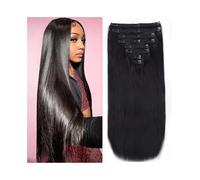 hair extensions Straight Human Hair Clip in Hair Extensions Brazilian Remy Human Hair Extension for Women 8pcs Per Set with 18 Clips Double Weft Clip in Extensions best tape in hair extensions(24inche