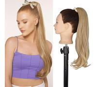 Hair Extensions Synthetic Messy Bun Women Fashion Long Curly Wig Headband Style Bun Ponytail Hair Extensions Hair Comb Bun Wig Hair Pieces For Women,06-22inches-55cm