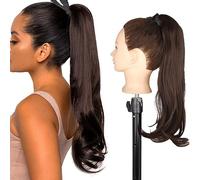 Hair Extensions Synthetic Messy Bun Women Fashion Long Curly Wig Headband Style Bun Ponytail Hair Extensions Hair Comb Bun Wig Hair Pieces For Women,4-22inches-55cm