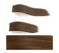 Hair Extensions Synthetic Straight Clip in Hair Extensions Invisible Hairpin Hair Add Women Hair Volume Short Silky Straight Hair Thick One Piece Hairpieces for Thin Hair Hair Pieces(12h24,20cm)