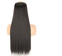 Hair Extensions Thick Long Straight Synthetic Long Straight 5 Clip In Hair Extensions 55/80cm Heat Resistant One Piece Fake Hairpiece for Women Naturtal Black Brown Hair Pieces(2,80cm 140g)
