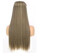 Hair Extensions Thick Long Straight Synthetic Long Straight 5 Clip In Hair Extensions 55/80cm Heat Resistant One Piece Fake Hairpiece for Women Naturtal Black Brown Hair Pieces(10-86,80cm 140g)