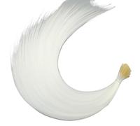 Hair Feathers Synthetic Colored I-Tip Feather Hair Extensions10-50Strands/Pack Women's High Temperature Fiber Wig Accessories Solid Color(8,16inches-20PCS)